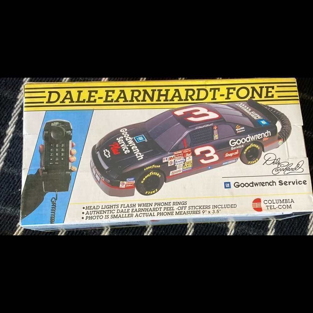 #3 DALE EARNHARDT FONE GOODWRENCH COLUMBIA TEL-COM TELEPHONE NEW IN BOX - Picture 1 of 4